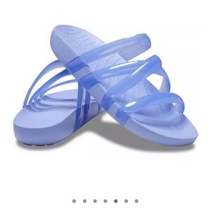 moon croc splash gloss sandals